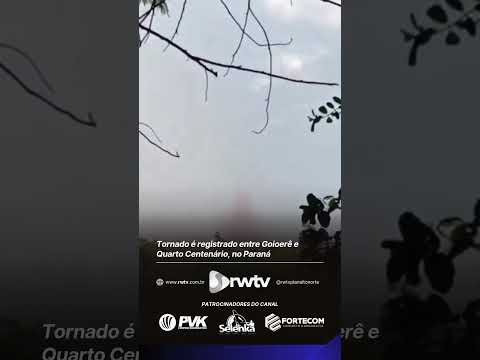 Tornado é registrado entre Goioerê e Quarto Centenário, no Paraná