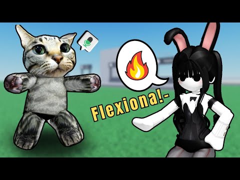 O Gatinho Está Flexionando a XOT4! | Roblox No Vr!
