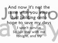 Fall Back Into My Life Lyrics - Amber Pacific