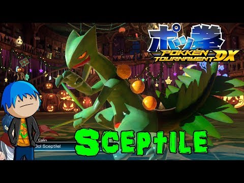 Pokken Tournament DX - Sceptile Gameplay "Leaf Blades and Bullet Seeds"