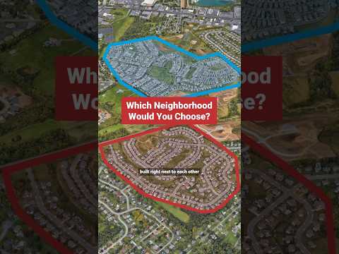 These neighborhoods built right next to each other are so different