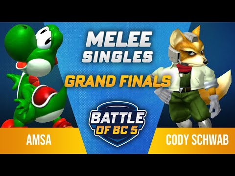 aMSa (Yoshi) vs Cody Schwab (Fox) - Melee Singles Grand Final - Battle of BC 5