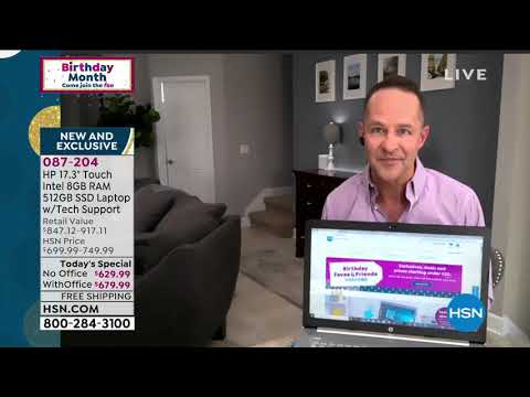 HP 17.3" Touch Intel 8GB RAM 512GB SSD Laptop with Tech ...