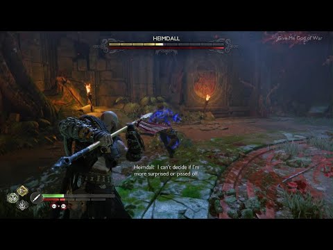God of War Ragnarök Heimdall Dodging Everything In NG+ GMGOW