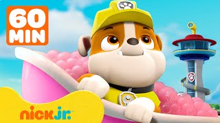Rubble's Stinky Rescues & Bubble Bath Trouble! w/ Rocky, Zuma & Skye | 1 Hour | Rubble & Crew