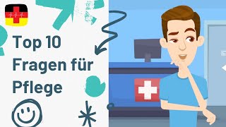 Nursing Learn German: The 10 important questions about patients!