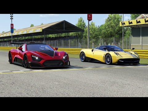 Zenvo TSR-S 2019 vs Pagani Huayra 2016 at Monza Full Course