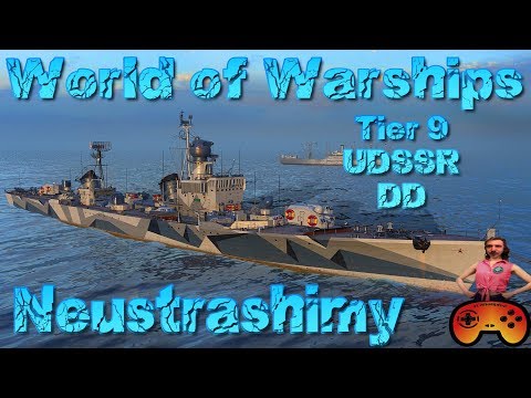 Neustrashimy T9 UDSSR Zerstörer in World of Warships - Gameplay ideen Deutsch/German