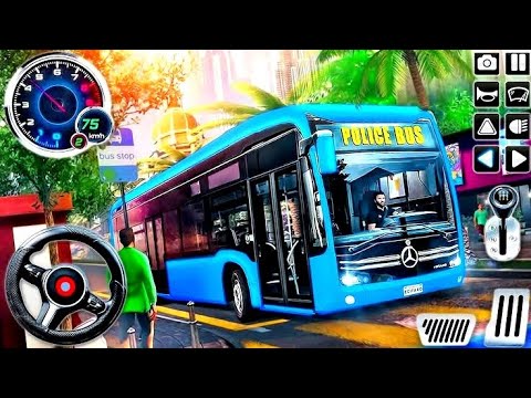 Police Bus Rescue Driving Simulator - US Prisoner Bus Transporter Driver 3D - Android GamePlay