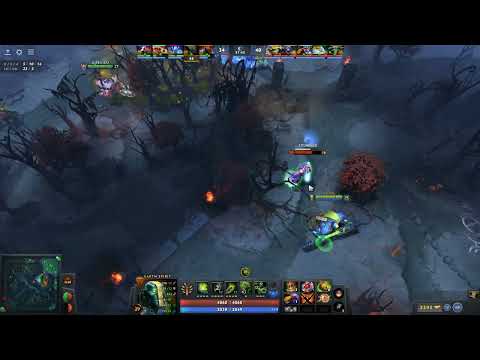 Earth Spirit rolls to stun fleeing Anti mage and Kicks him back in to allies!