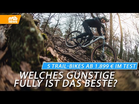 5 TRAIL-BIKES AB 1.899 € IM TEST 💵 Welches günstige Fully ist die beste Wahl? 💵
