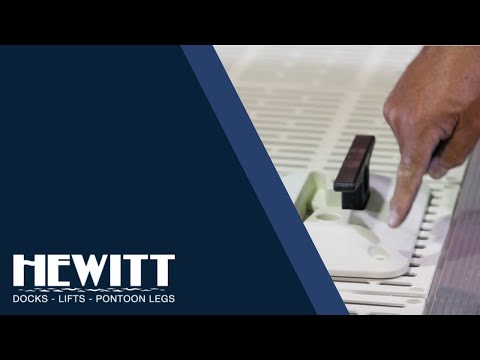Mounting a Hewitt Foldable Cleat onto a Dock