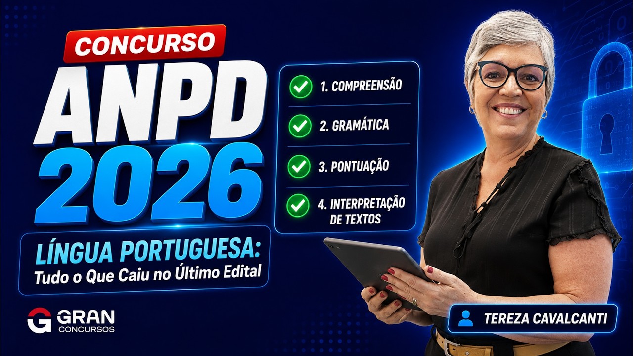 Concurso ANPD 2026 | Língua Portuguesa: Tudo o Que Caiu no Último Edital