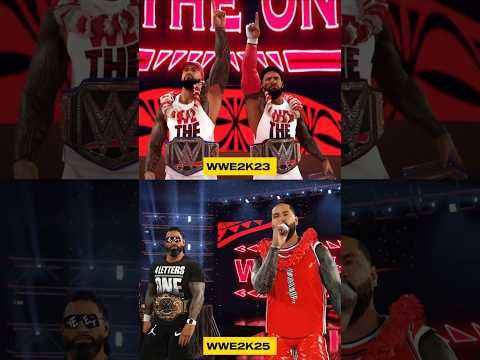 WWE2K25 VS WWE2K23 | THE USOS ☝️🏆