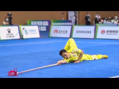 Chu Haoran's 1st place qiangshu - 14th All China Games - Wushu Taolu