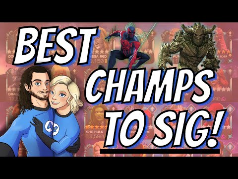 The BEST Champions To Use SIG STONES On, Right Now!