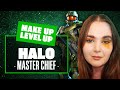 Master Chief Halo Sci-Fi Hexagon Make Up Look! [HALO MAKEUP] Make Up Level Up