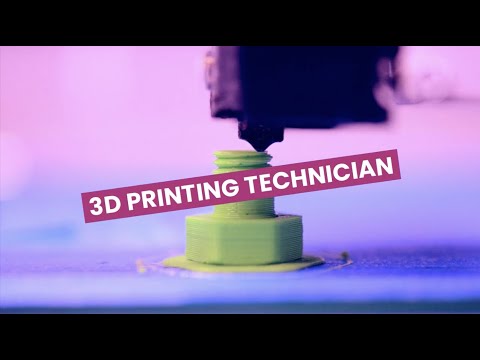 3D printing technician video 3