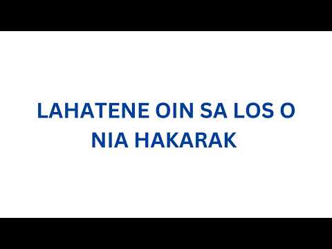 Oin Sa Los O nia Hakarak - OGGY OSMAN ( KARAOKE)