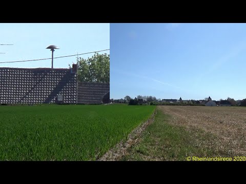 Sirenenkonzert zu Ostern - Probealarm Niederkassel-Ranzel - Sirenen E57 und SES