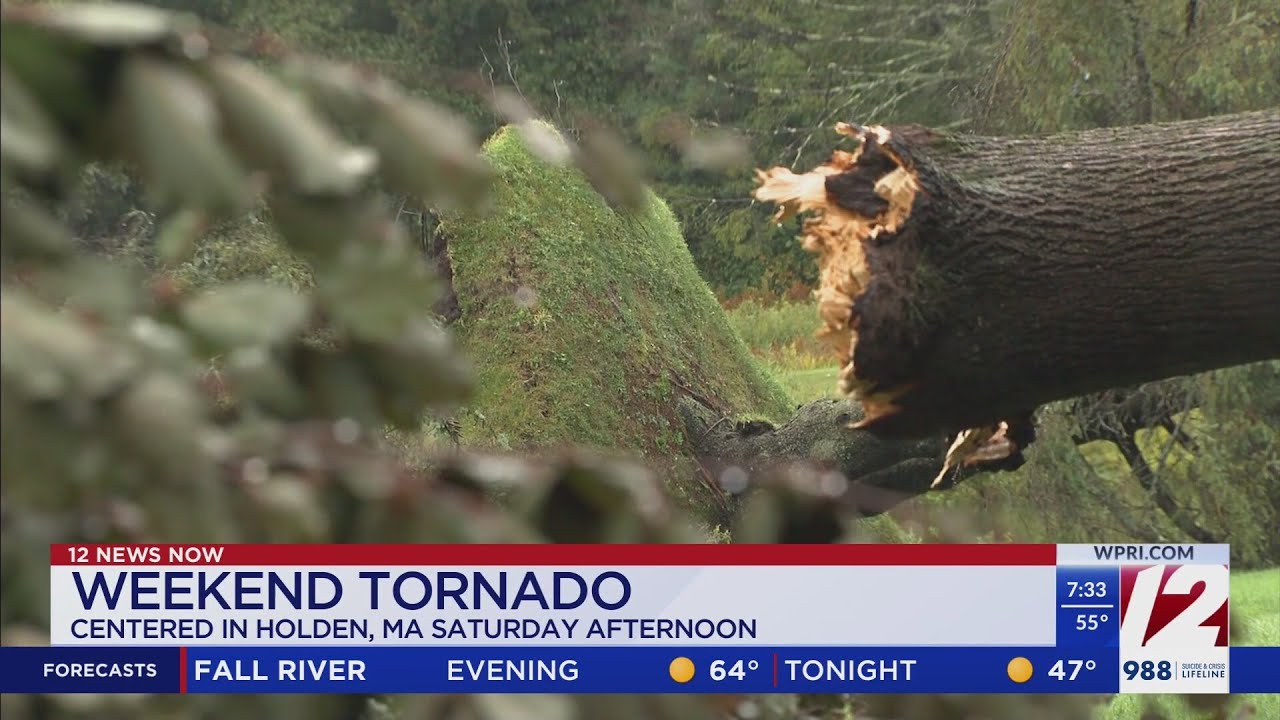 NWS to survey damage from 'radar confirmed' tornado in Massachusetts
