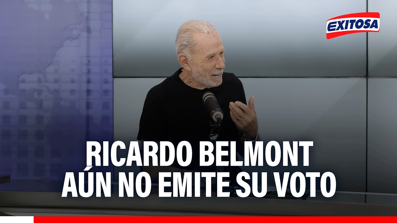 🔴🔵 Ricardo Belmont aún no llega a su local de votación en Chorrillos
