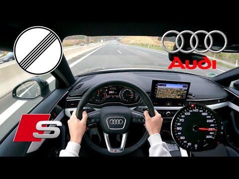 2024 Audi A4 Avant 40 TDI Quattro 204PS TOP SPEED GERMAN AUTOBAHN DRIVE POV 261km/h