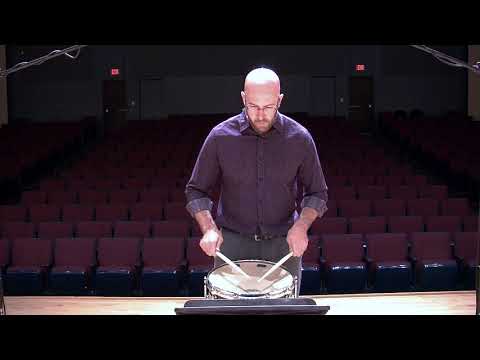 "4" from "Advanced Snare Drum Studies" w/ accomp. - 2020 TMEA All-State Snare Etude