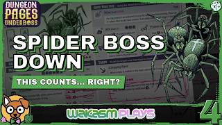 Dungeon Pages: Underboss Solo Playthrough | Poison, Traps, and.. well… SPIDERS!
