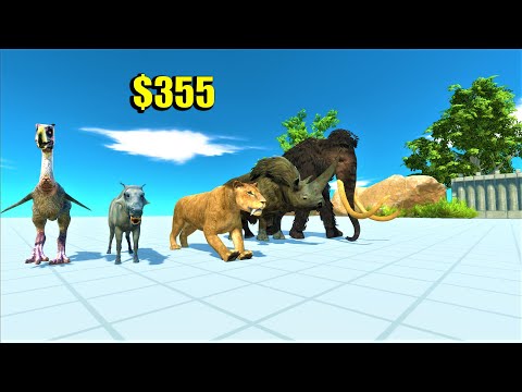 Prehistoric mammals vs random team  same price Animal Revolt Battle Simulator