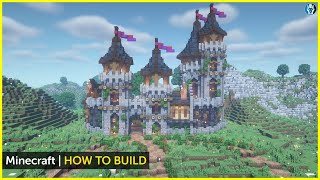 Minecraft How to Build a Fantasy Castle (Tutorial)