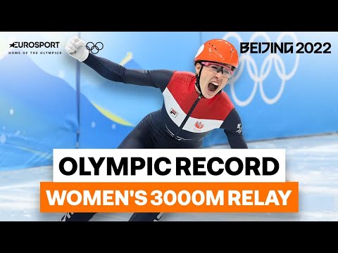 World Class Netherlands win Women’s 3000m Short Track Speed Skating relay Gold| 2022 Winter Olympics