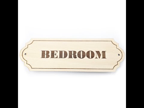 Bedroom Door Plaque