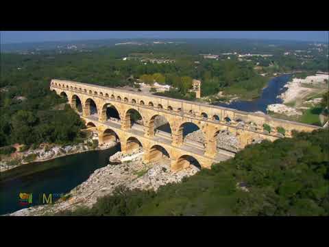 Le Pont du Gard vu du ciel !