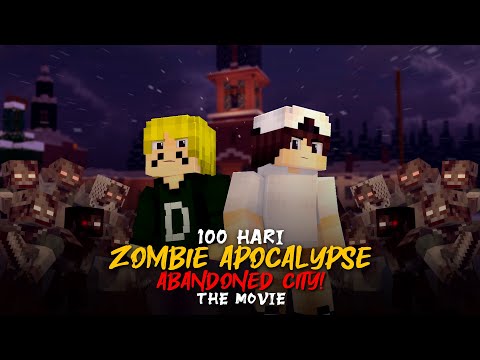 Insane Survival: 100 Days in Zombie-Infested City! [Shocking Minecraft Film]