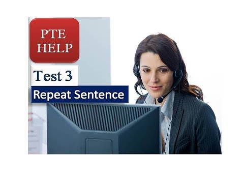 PTE Repeat Sentence with immediate answers | Test 3 | Best to practice and build focus Video