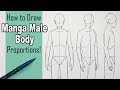 How To Draw A Manga Male Body Front 3 4 And Side View