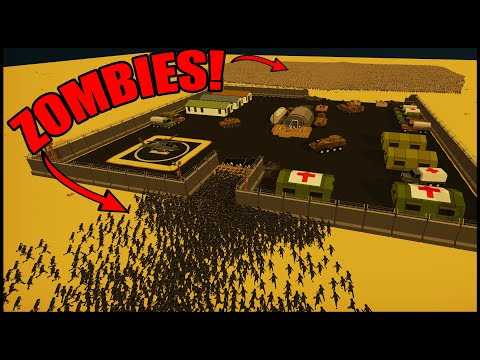 1 MILLION ZOMBIES Surround Military Fortress! - SwarmZ Battle Simulator