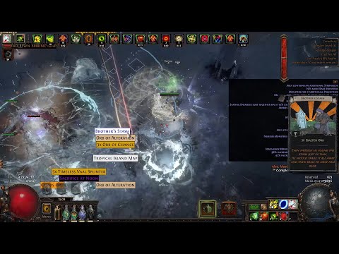 3.16 Cemetery 40% Delirium Nemesis Beyond w/ Headhunter Tornado Shot DeadEye (Brother's Stash Drop)