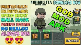 how to download mini militia full hack version god