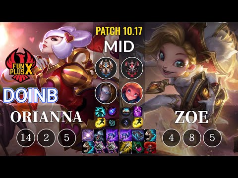 FPX Doinb Orianna vs Zoe Mid - KR Patch 10.17