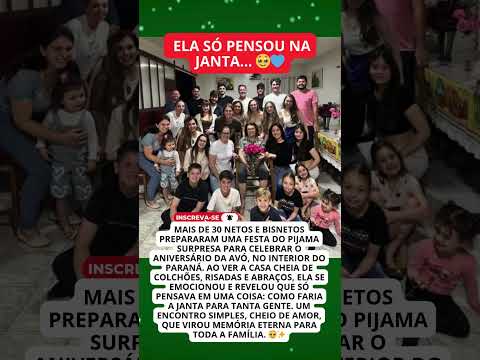 🎥 Netos fazem festa surpresa e emocionam avó no Paraná