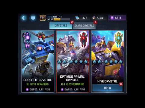 Transformers: forged to fight gameplay #11 | 10 hive crystals can we get g1 bumblebee?.