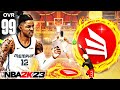 99 OVR JA MORANT BUILD with UNLIMITED CONTACT DUNKS + 92 3PT is GAMEBREAKING on NBA 2K23