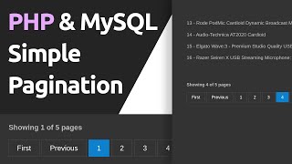 Creating a simple pagination using php and mysql