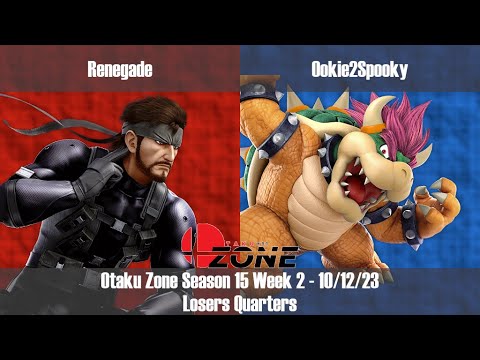 OZone15W2 - LQ - Renegade [Snake] vs Ookie2Spooky [Bowser]