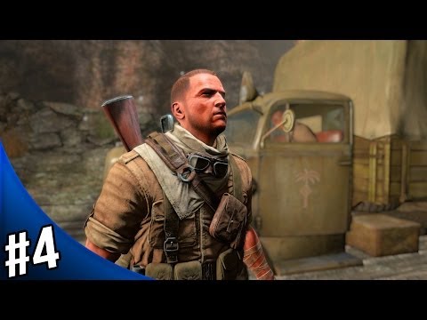 Sniper Elite 3 Gameplay Walkthrough Part 4 Let's Play - Hellfaya Pass
