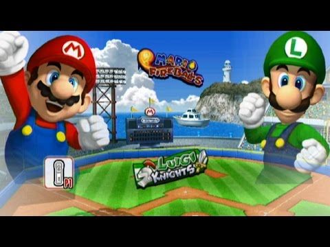 Mario Super Sluggers - Exhibition Mode - Mario Stadium