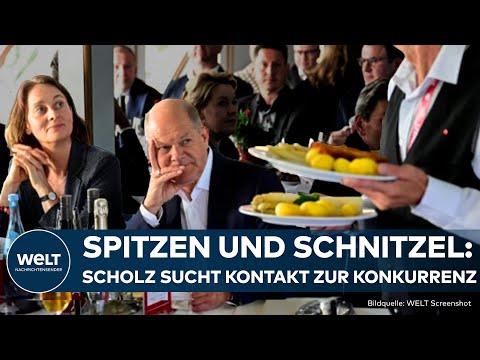 BERLIN: Scholz auf Schlemmertour mit Kontrahenten! Netzwerken mit Armin Laschet und Hendrick Wüst