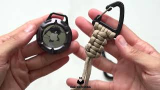 Vídeo de Chaveiro Case Survival Alumínio Proteção Capa Preto Compatível AirTag